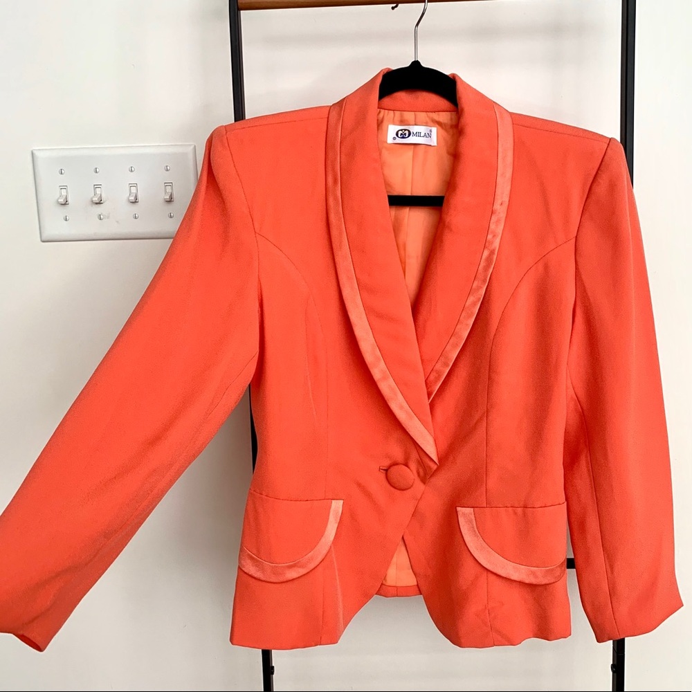 Vintage Blazer with Shoulder Pads - Picture 1 of 9